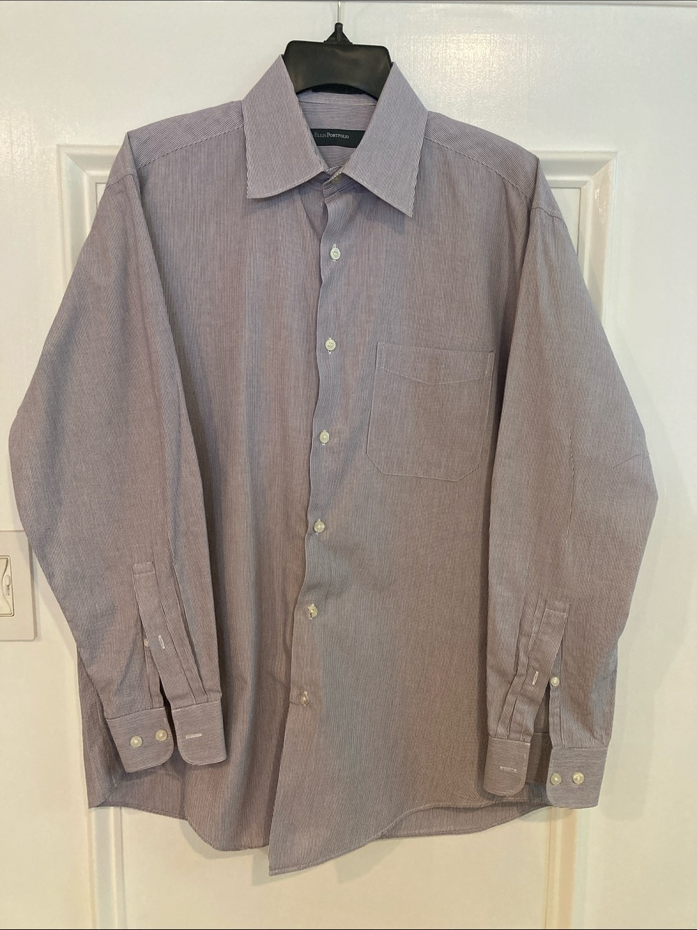 Perry Ellis Men's Button-Down Dress Shirt - Lavender
